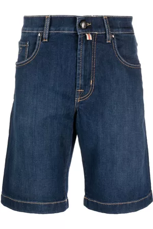 Jacob Cohen Men Shorts - Logo-patch denim shorts