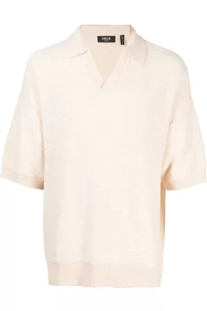 FIVE CM Drop-shoulder knitted polo shirt