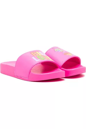 Billieblush Girls Slippers - Motif-print flat slippers
