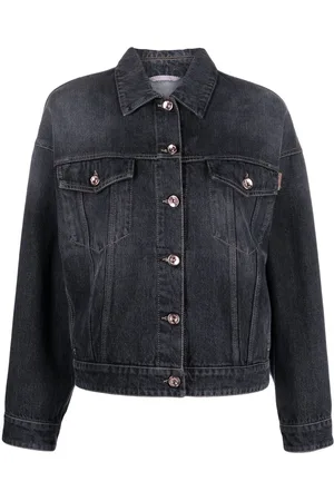 Brunello Cucinelli Authentic Monili-embellished denim jacket