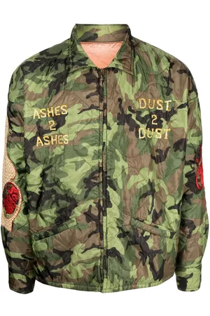 SAINT MXXXXXX Embroidered camouflage-print jacket