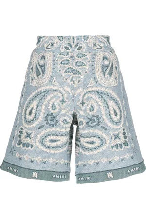 AMIRI Paisley-embroidered shorts
