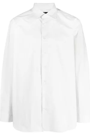 RAF SIMONS Slogan-print button-up shirt