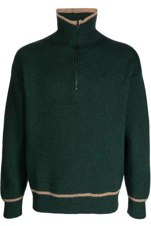 PRINGLE OF SCOTLAND Half-zip fastening wool jumper