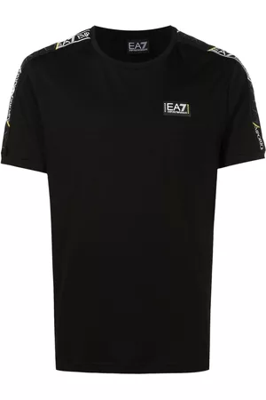 EA7 Men Short Sleeve - Logo-patch cotton T-Shirt