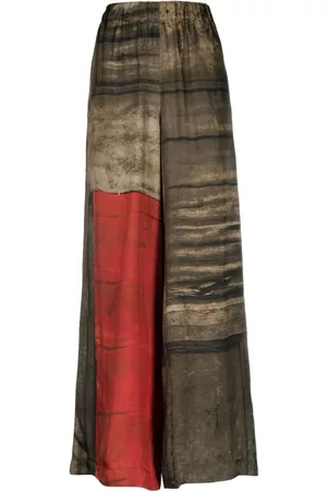 UMA WANG Printed wide-leg trousers