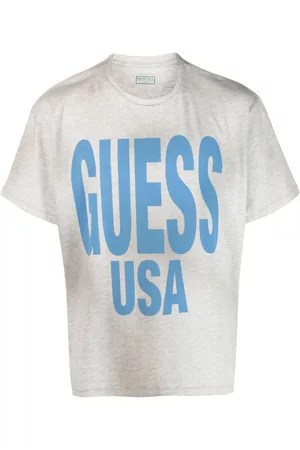 Guess Men Short Sleeve - Logo-print cotton T-shirt