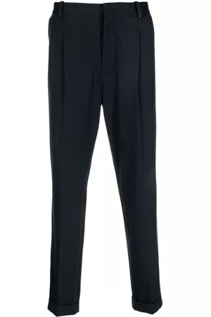 Circolo Men Formal Pants - Tailored tapered-leg trousers