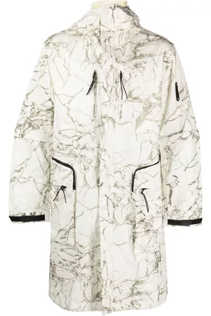A-cold-wall* Overset marble-print parka coat