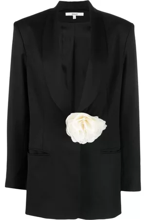MANURI Floral-applique wool blazer