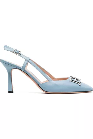 Bally Eva 90mm leather slingback pumps