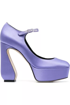 Sergio Rossi 130mm satin platform pumps