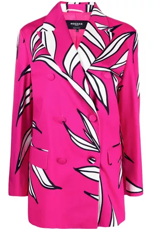 Rochas Floral-print double-breasted blazer