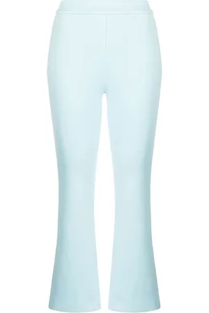 Cynthia Rowley Mid-rise flared cropped trousers