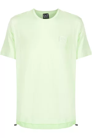 EA7 Men Short Sleeve - Drawstring cotton T-Shirt