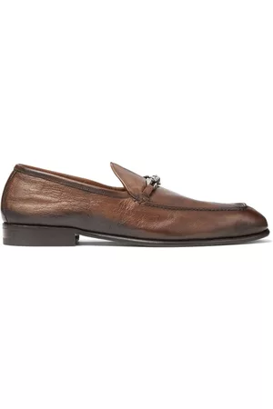 Jimmy Choo Men Loafers - Marti Reverse leather loafers