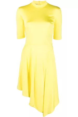 Stella McCartney Half-sleeve asymmetric-hem dress