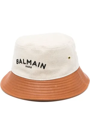 Balmain Logo-embroidered bucket hat