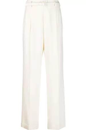 Ralph Lauren Stamford belted straight-leg wool trousers