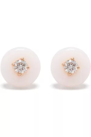 Fernando Jorge 18kt rose Orbit pink opal diamond earrings
