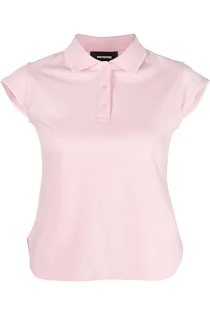 We11 Done Lace-trim piqué polo top