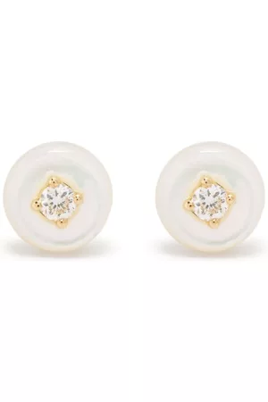Fernando Jorge 18kt yellow Orbit diamond stud earrings