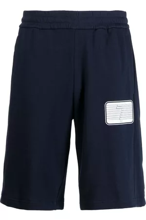 EA7 Men Sports Shorts - Logo-print cotton shorts