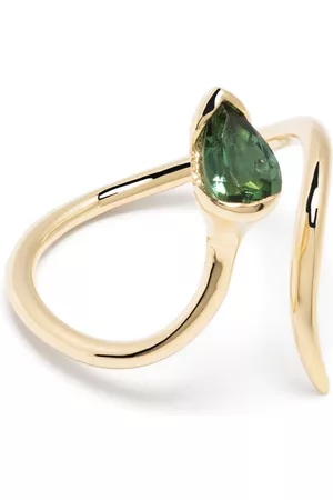 Fernando Jorge 18kt yellow Sprout Open diamond and tourmaline ring