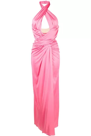 Moschino Draped halterneck maxi dress