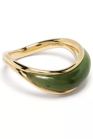 Fernando Jorge 18kt yellow Stream Wave jade ring