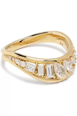 Fernando Jorge 18kt yellow Stream Wave diamond ring