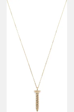 Mateo 14kt yellow gold screw pendant necklace