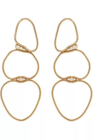 Fernando Jorge 18kt yellow Fluid diamond earrings