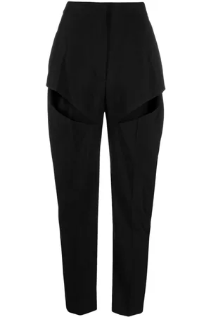 Alexander McQueen Cut-out tapered trousers
