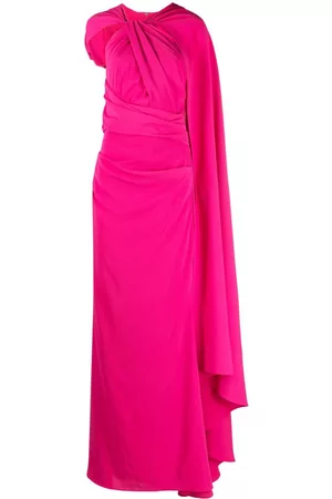 TALBOT RUNHOF Gathered-detail sleeveless dress