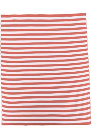 LITTLE BEAR Striped cotton blanket