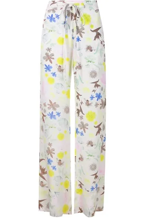 Gloria Coelho Floral-print drawstring palazzo pants