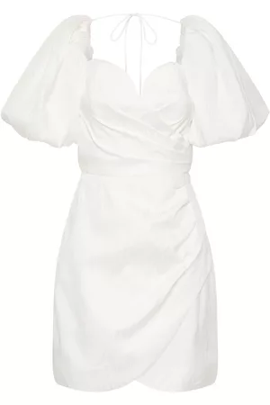 Rebecca Vallance Chene puff-sleeved mini dress