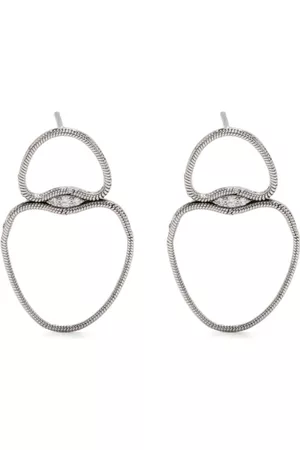 Fernando Jorge 18kt white gold Fluid diamond earrings