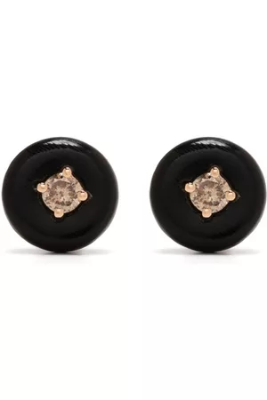 Fernando Jorge 18kt rose Orbit Medium diamond and horn studs