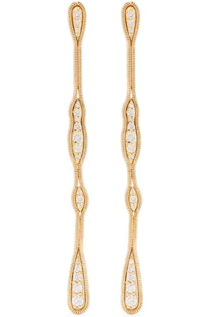 Fernando Jorge 18kt yellow Fluid diamond earrings
