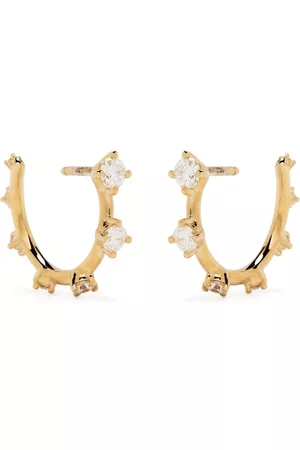 Fernando Jorge 18kt yellow Sequence Small diamond hoops