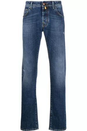 Jacob Cohen Men Straight - Distressed-effect straight-leg jeans