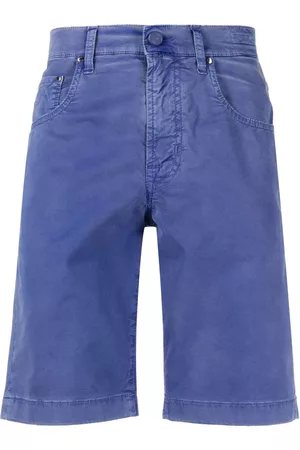 Jacob Cohen Men Shorts - Handkerchief-detailed denim shorts