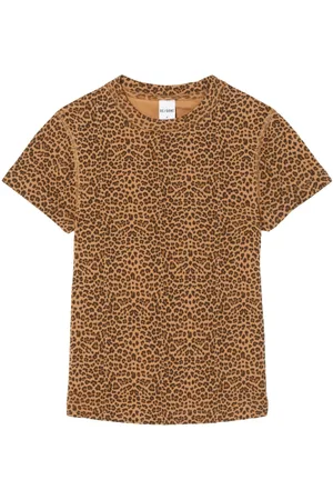 RE/DONE Leopard-print cotton T-shirt