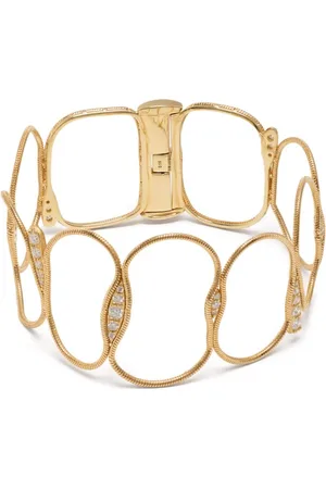 Fernando Jorge 18kt yellow Fluid diamond bracelet