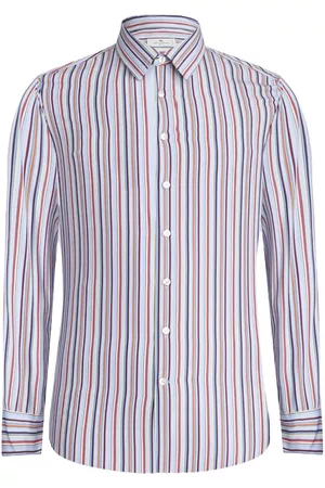 Etro Men Shirts - Stripe-print cotton shirt