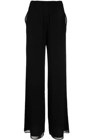 The Andamane Wide-leg silk blend trousers