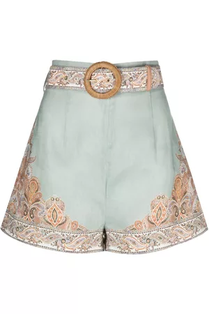 ZIMMERMANN Devi linen shorts