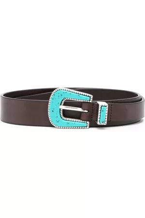 PT Torino Men Belts - Engraved-buckle leather belt